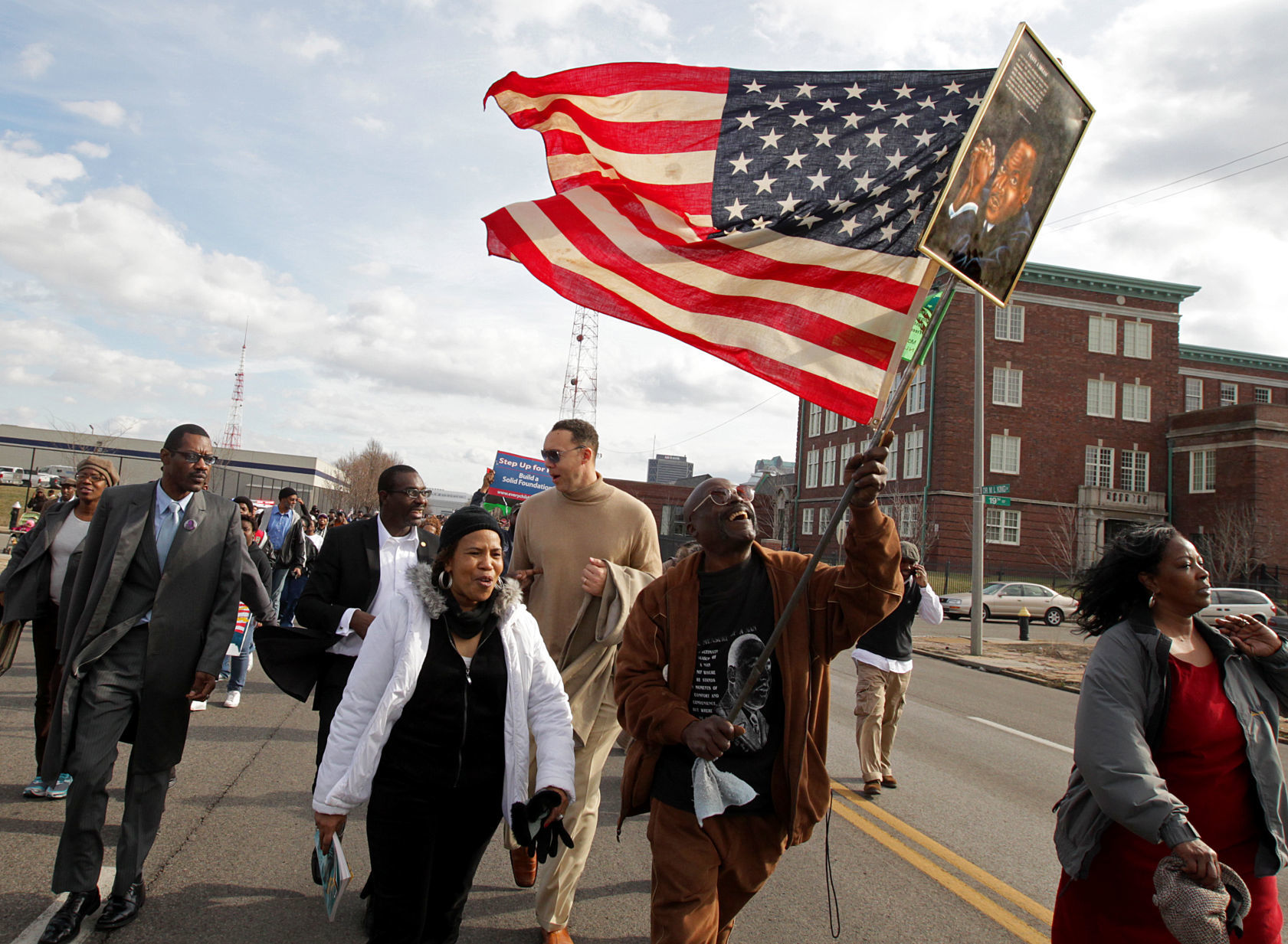 MLK day march draws hundreds in 2012